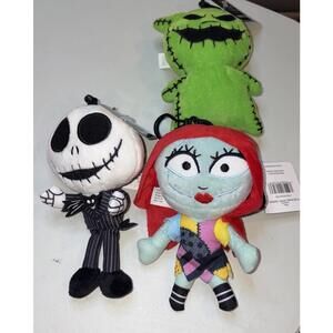 3x Disney Jack, Sally, & Oggie Plush Hanger Nightmare Before Christmas